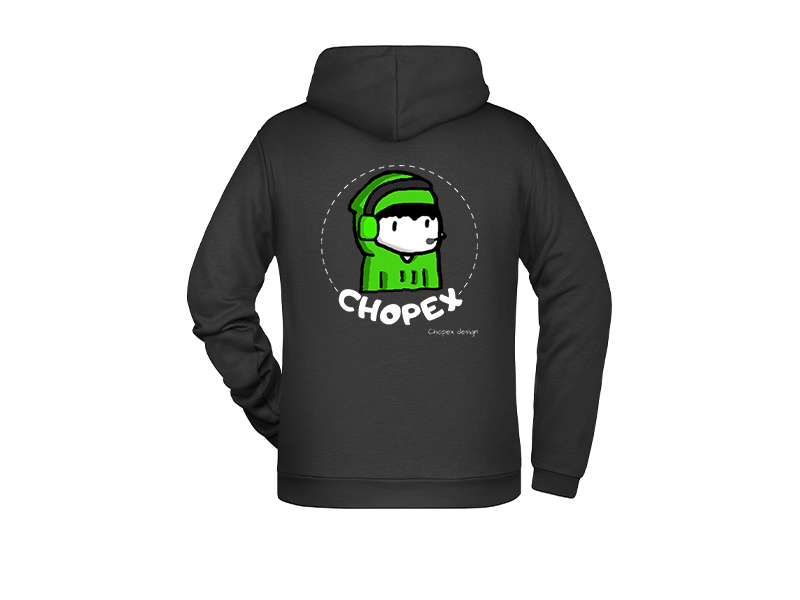 Moski pulover crn zadaj Moški pulover Chopex