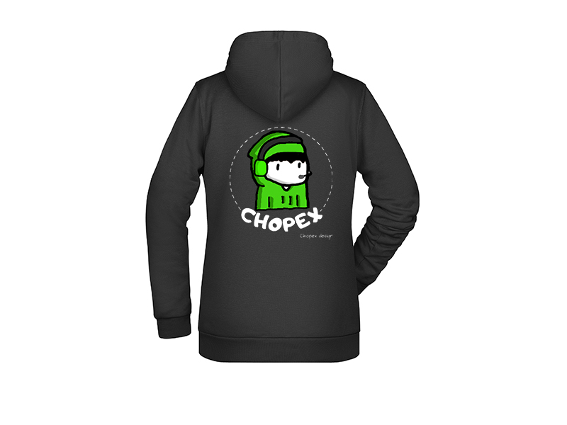 Zenski pulover crna zadaj Ženski pulover Chopex